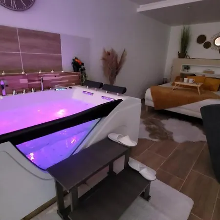 Alojamento de Acomodação e Pequeno-almoço Studio Design Cocon SPA privé à deux pas de Lille Bassee