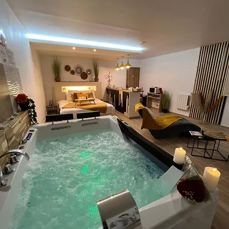 Alojamento de Acomodação e Pequeno-almoço Studio Design Cocon SPA privé à deux pas de Lille 3*